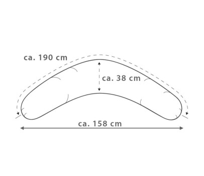 Cojín de lactancia Original Theraline Puntos gris