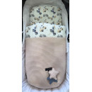 Saco para capazo primavera/verano Rosy Fuentes Coches Beige