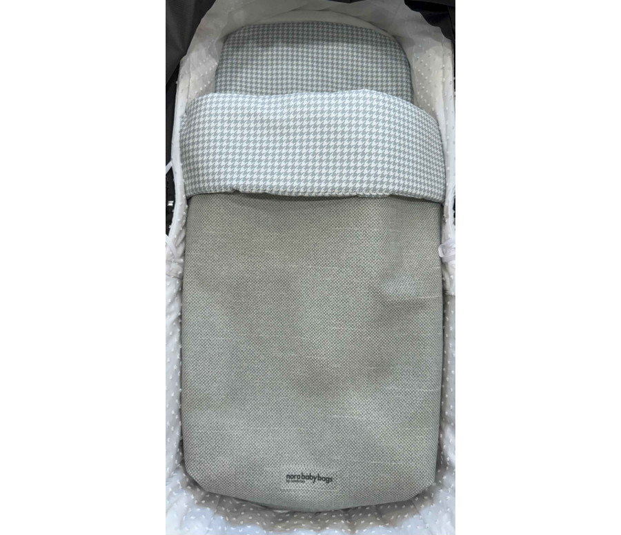 Saco para capazo invierno Norababybags gris