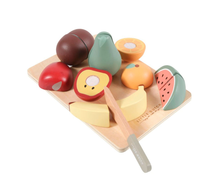 Frutas de madera para cortar Little Dutch