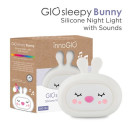 Lámpara nocturna silicona silicona con sonidos GIOsleepy Bunny