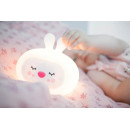 Lámpara nocturna silicona silicona con sonidos GIOsleepy Bunny