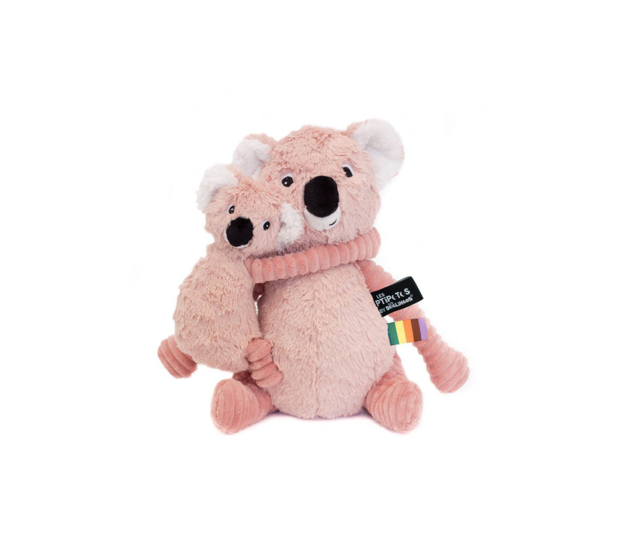 Peluche Koalas rosa Les Deglingos